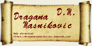Dragana Masniković vizit kartica